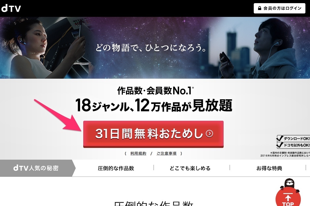 dTV申込方法
